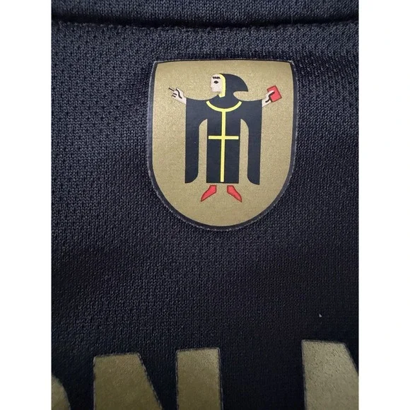 FC Bayern Munchen Adidas 21 22 Away Kit Soccer Jersey Black Logo Medium JBHS - Picture 11 of 11